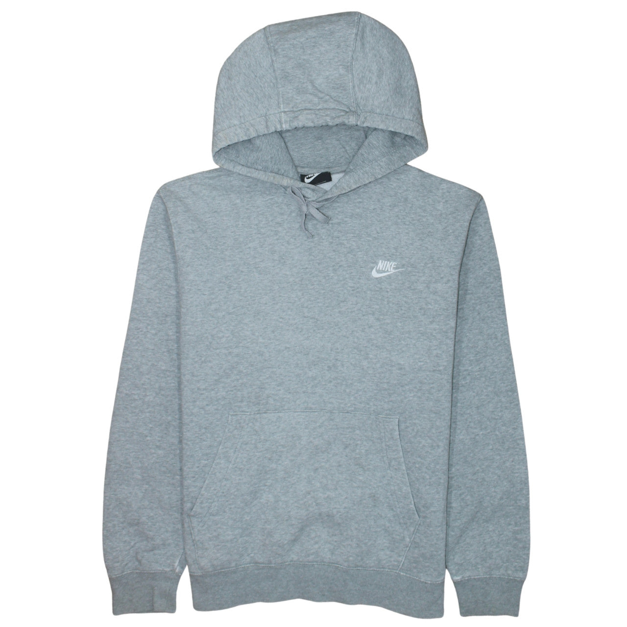 Nike Men's Grey Pullover Hoodie Size M Regular Fit Sports Fleece