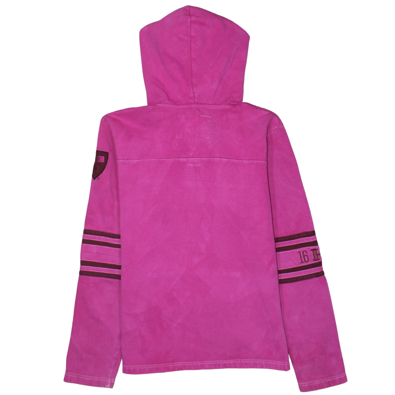 Champion Women’s Pink Harvard Lace-Up Hoodie Size S
