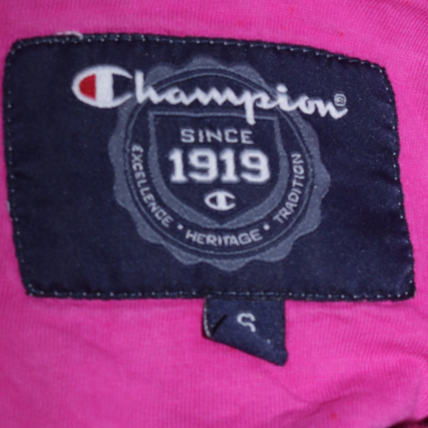 Champion Women’s Pink Harvard Lace-Up Hoodie Size S
