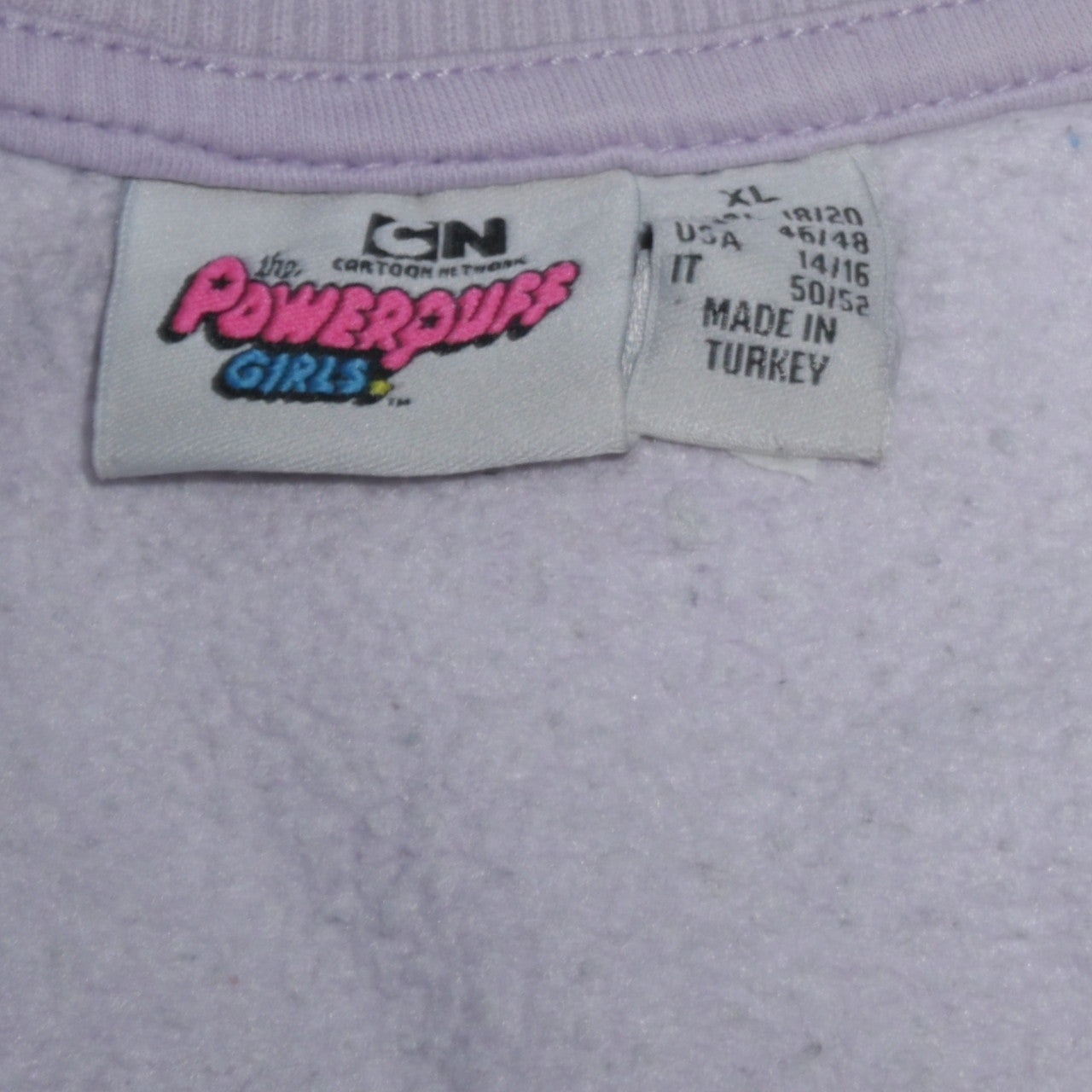 Powerpuff Girls Women Lilac Graphic Pullover Sweatshirt XL