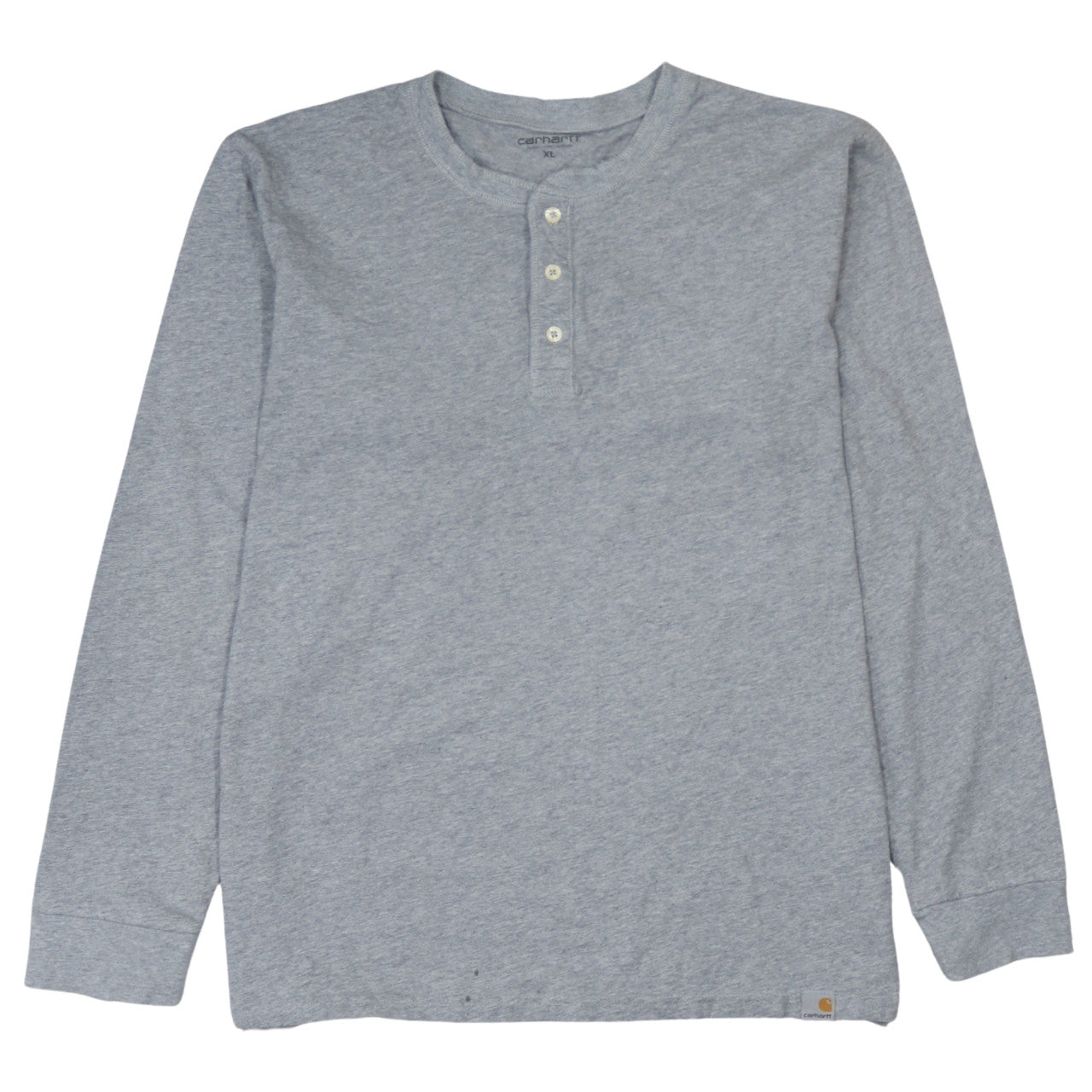 Carhartt Men's Grey XL Henley Long Sleeve Cotton Shirt