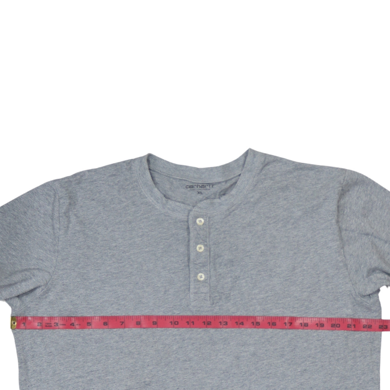Carhartt Men's Grey XL Henley Long Sleeve Cotton Shirt