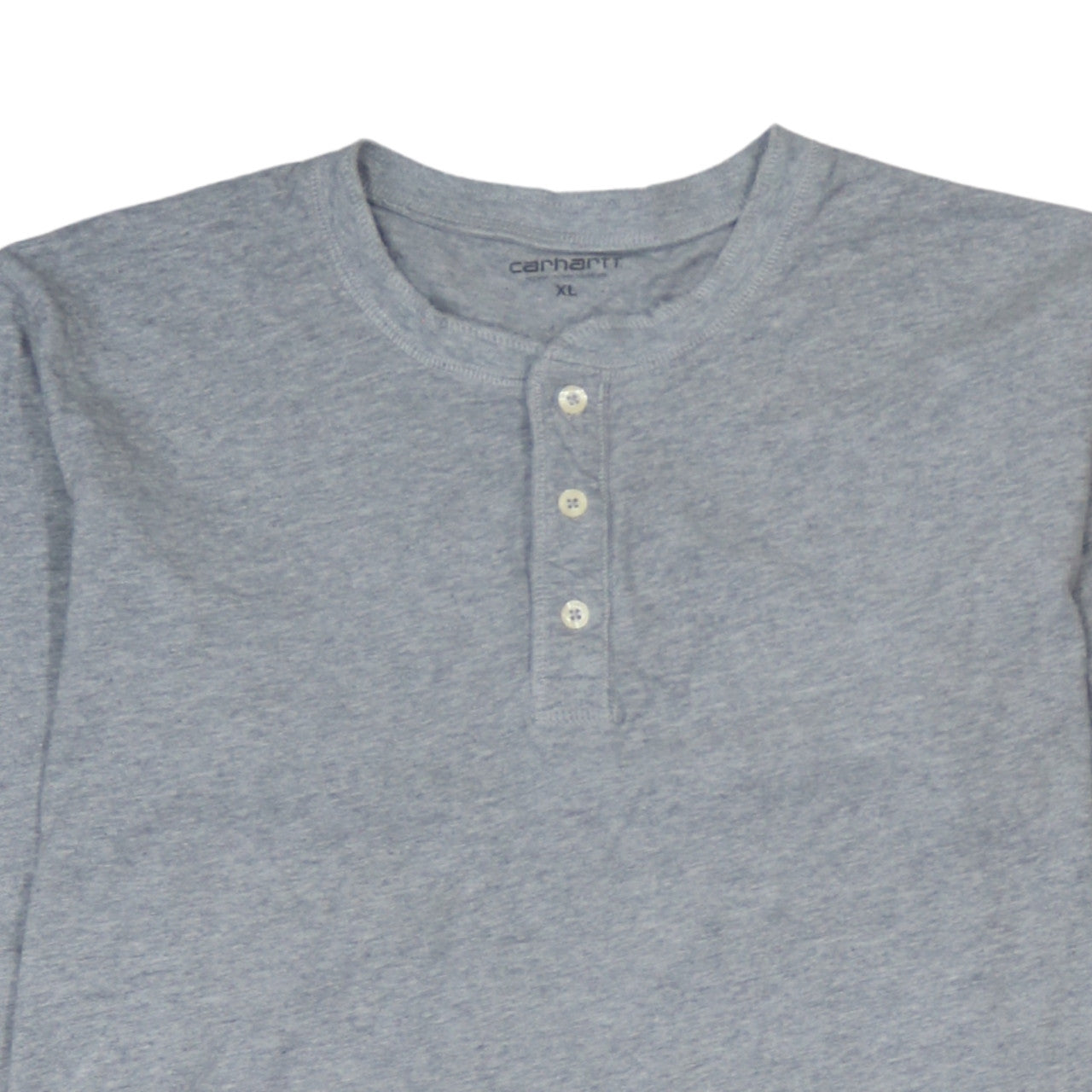 Carhartt Men's Grey XL Henley Long Sleeve Cotton Shirt