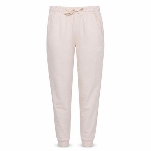 Gymshark Womens Beige Jogger Sweatpants Small Cotton Blend