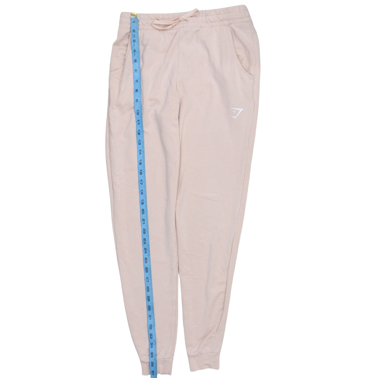 Gymshark Womens Beige Jogger Sweatpants Small Cotton Blend