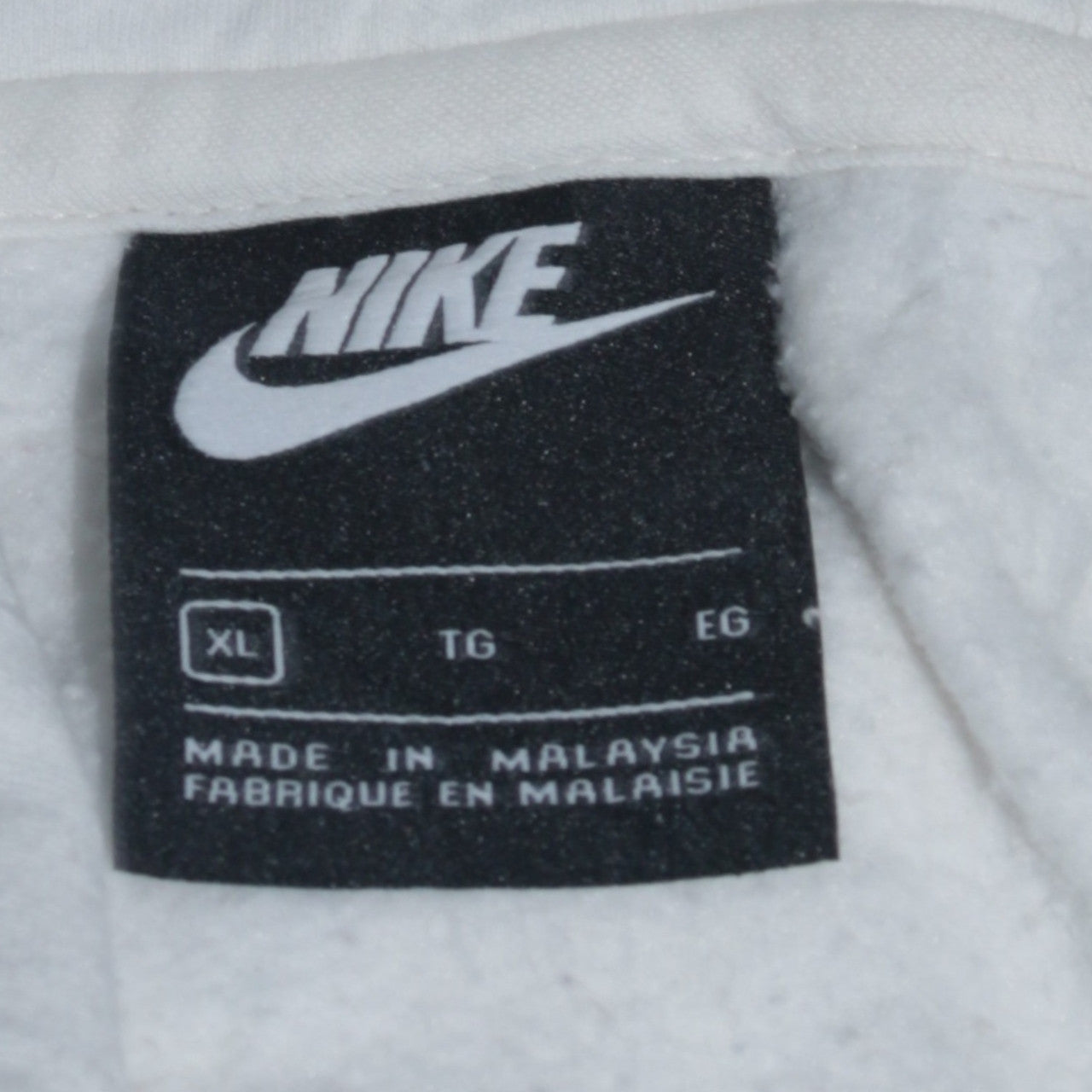 Nike Men's White XL Pullover Hoodie Graphic Print Just Do It
