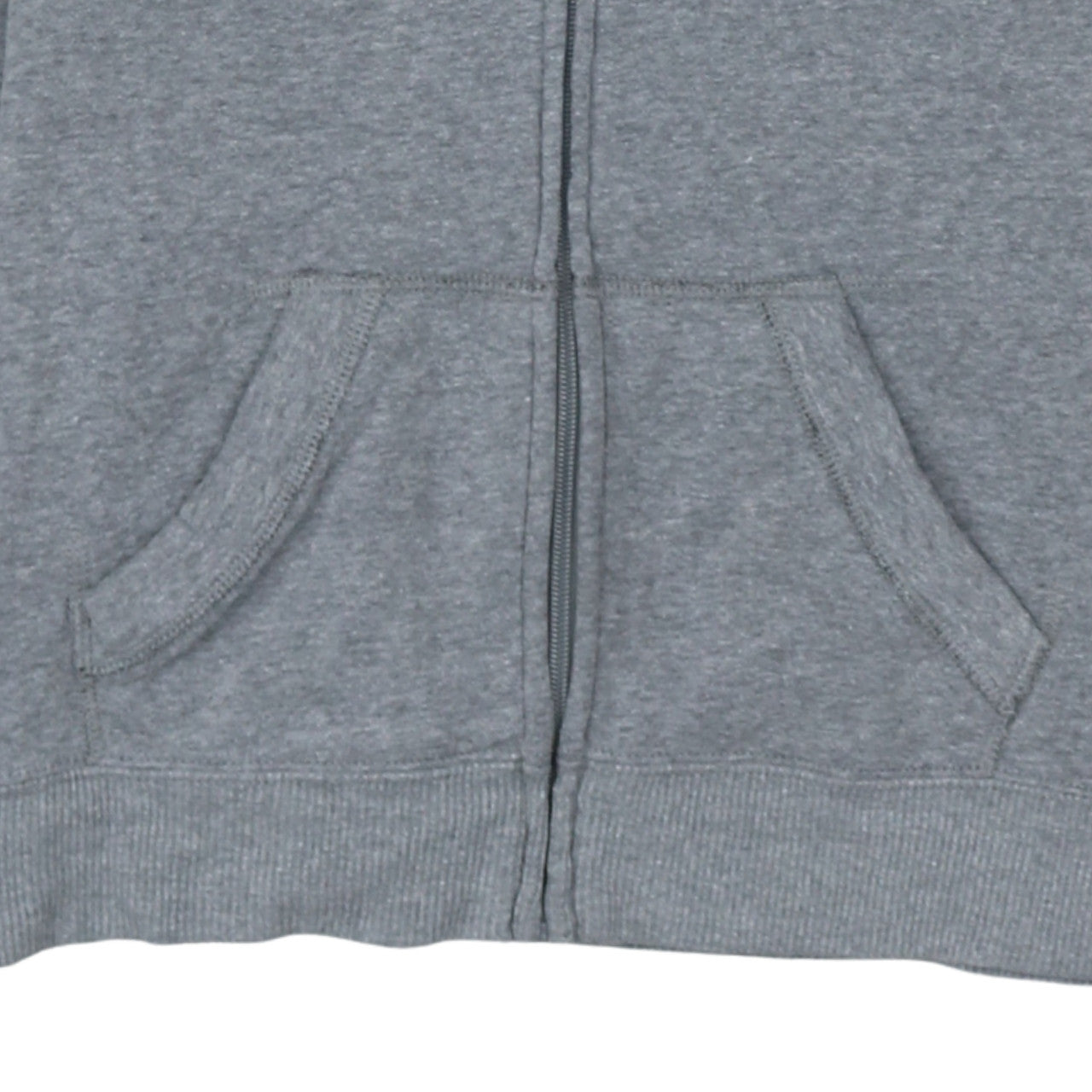 Hollister Men's Grey Full Zip Hoodie M Classic Logo Fleece