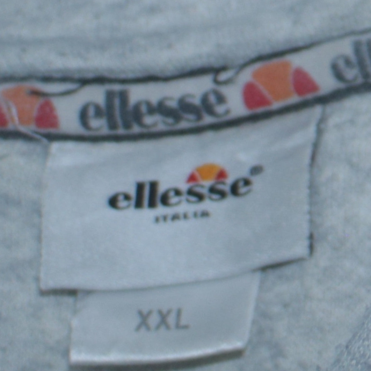 Ellesse Mens Grey 2XL Pullover Hoodie Fleece Logo Sweatshirt