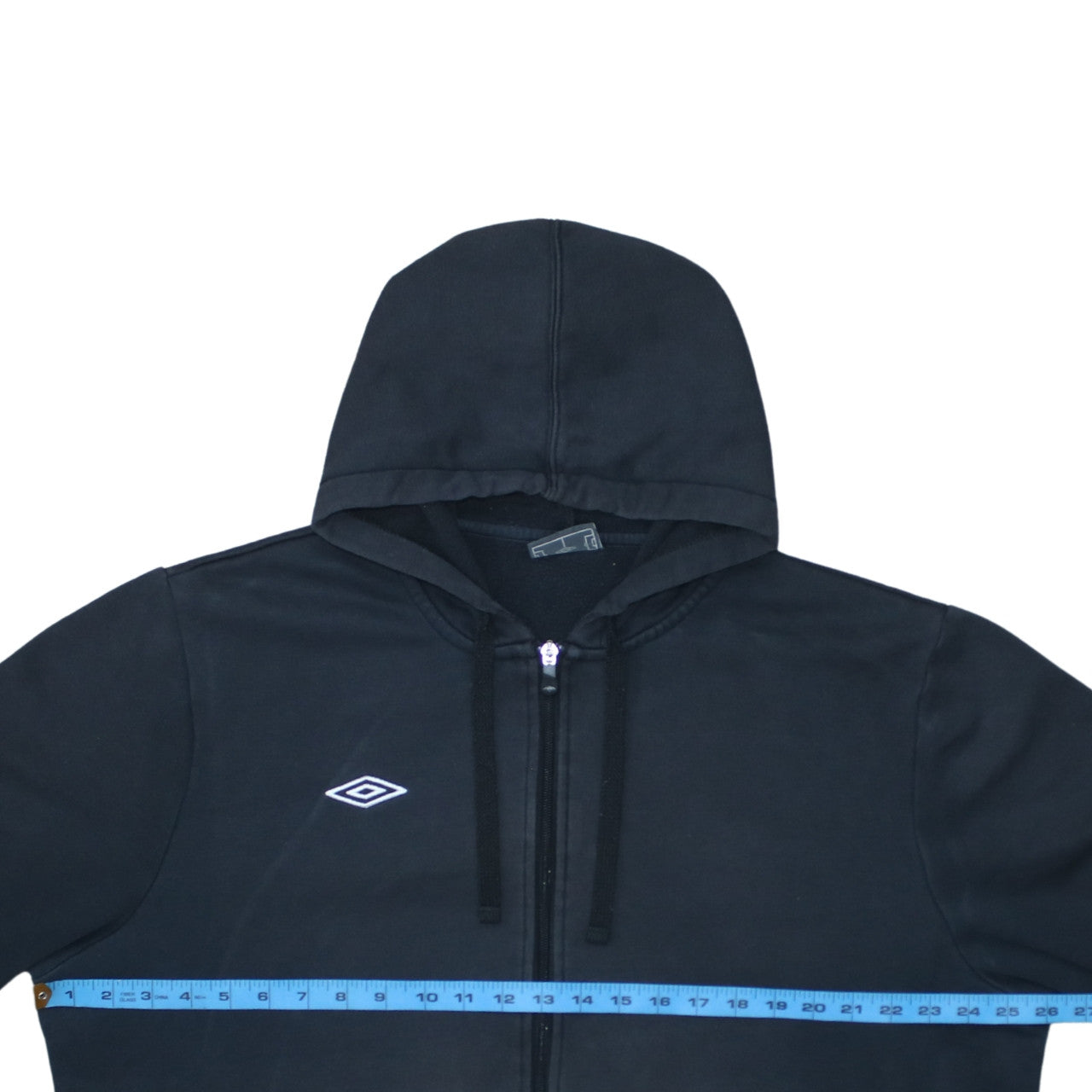 Umbro Men's Black 2XL Full Zip Hoodie Sweatshirt