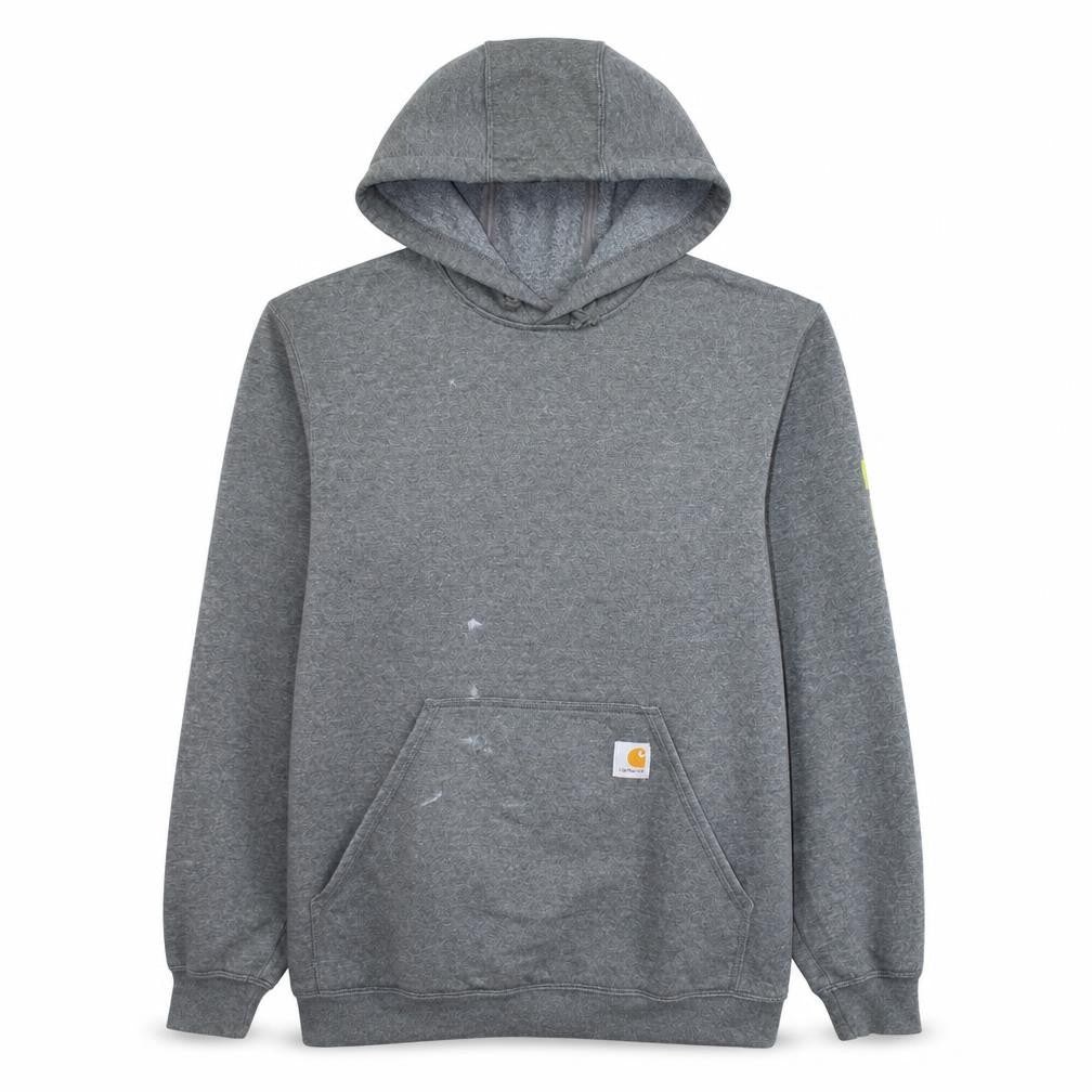 Carhartt Men's Grey Pullover Hoodie Small Loose Fit Workwear