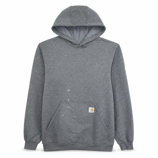 Carhartt Men's Grey Pullover Hoodie Small Loose Fit Workwear