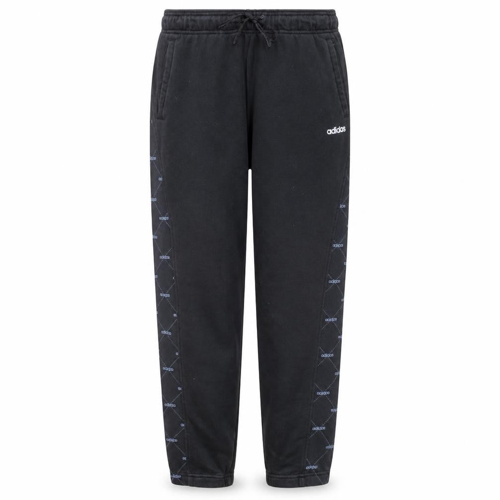 Adidas Womens Black Jogger Sweatpants L Elastic Waist Drawstring Pockets