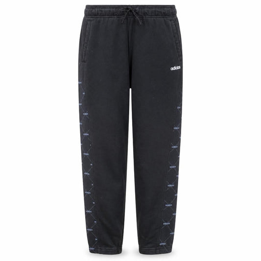 Adidas Womens Black Jogger Sweatpants L Elastic Waist Drawstring Pockets