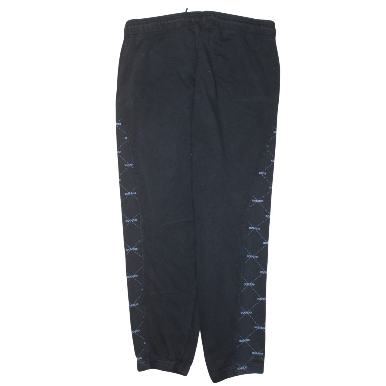 Adidas Womens Black Jogger Sweatpants L Elastic Waist Drawstring Pockets