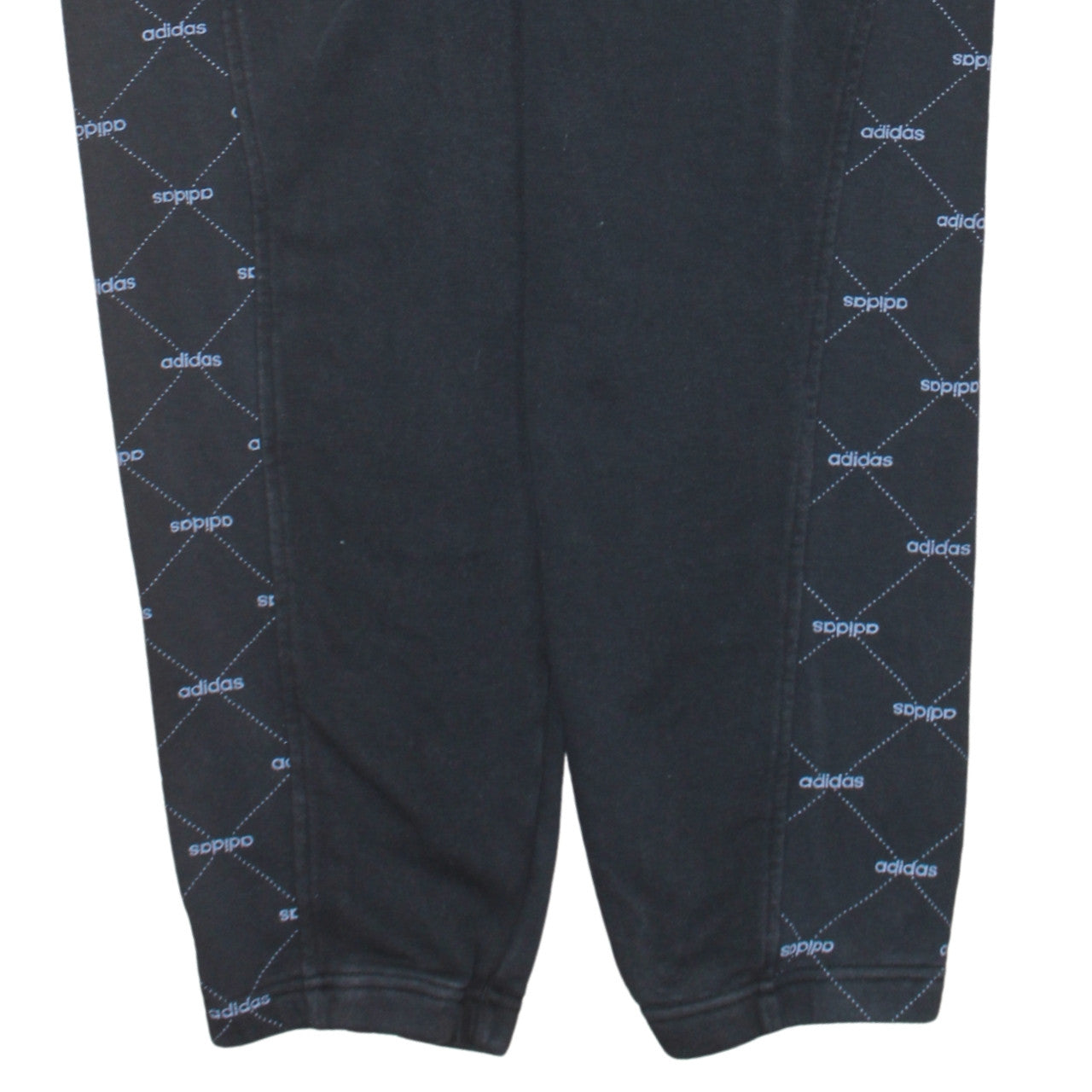 Adidas Womens Black Jogger Sweatpants L Elastic Waist Drawstring Pockets
