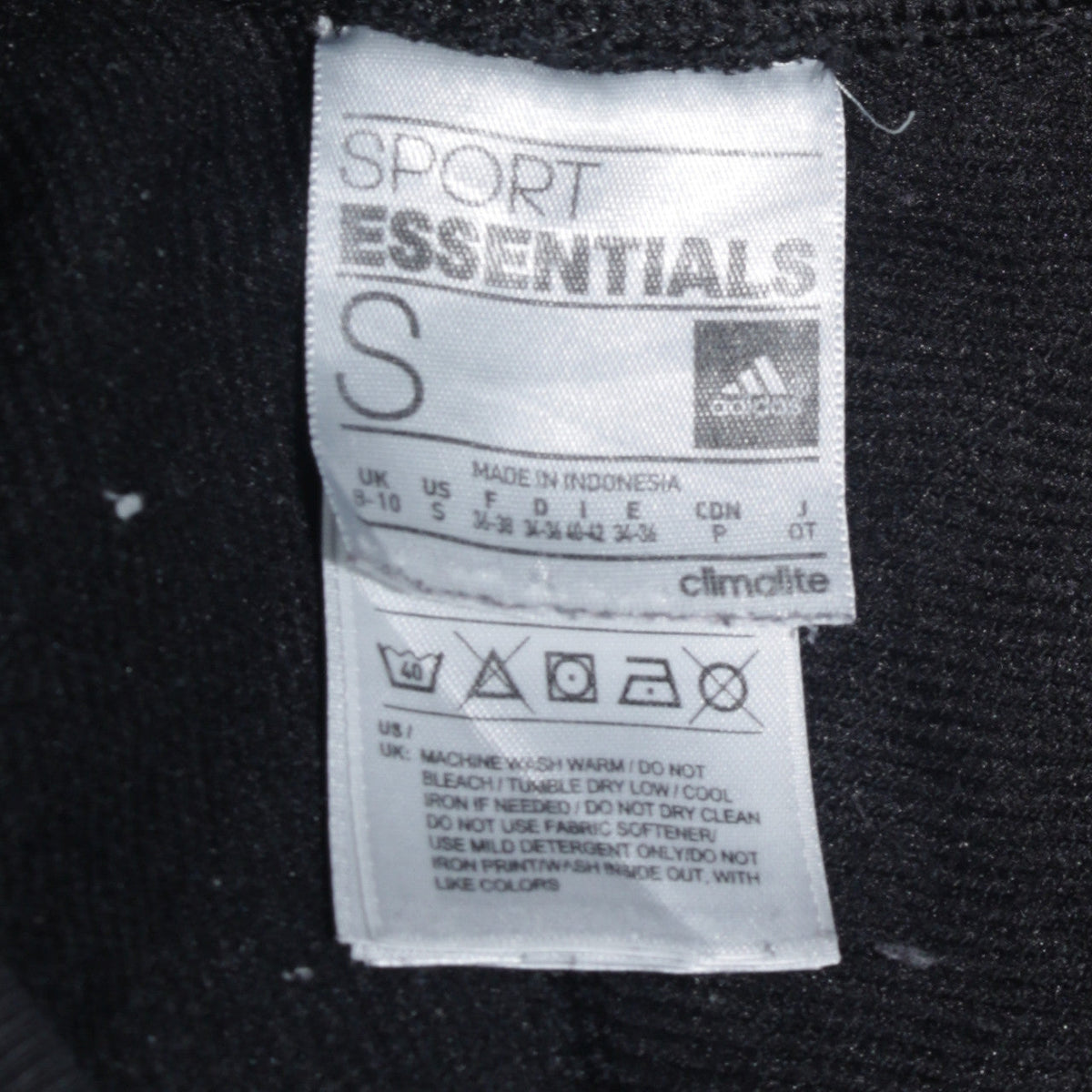 Adidas Womens Black Jogger Trousers Size S Climalite Sports Pants