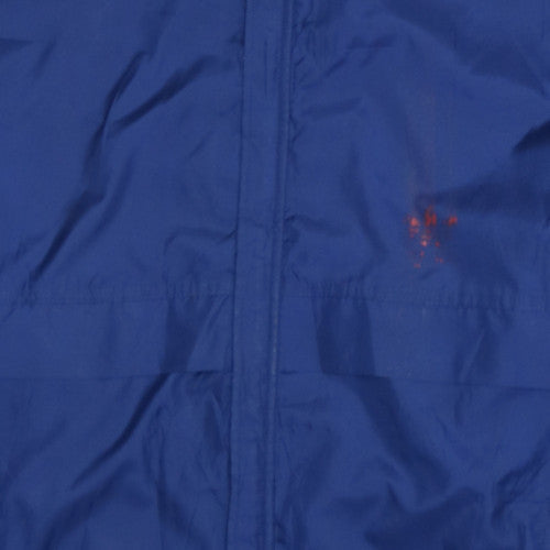 adidas Men's Blue XL Windbreaker Hooded Sports Jacket