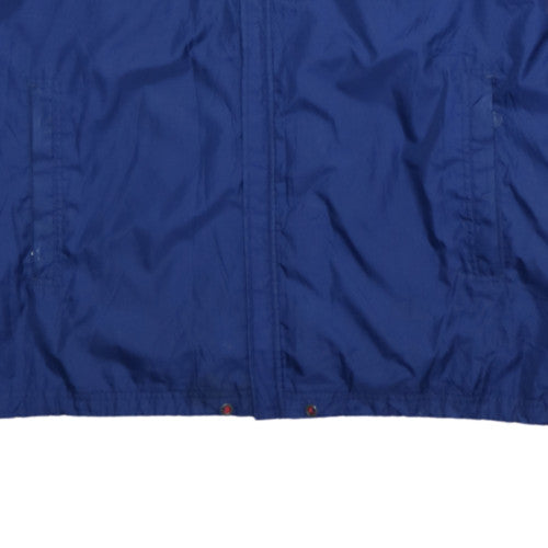 adidas Men's Blue XL Windbreaker Hooded Sports Jacket