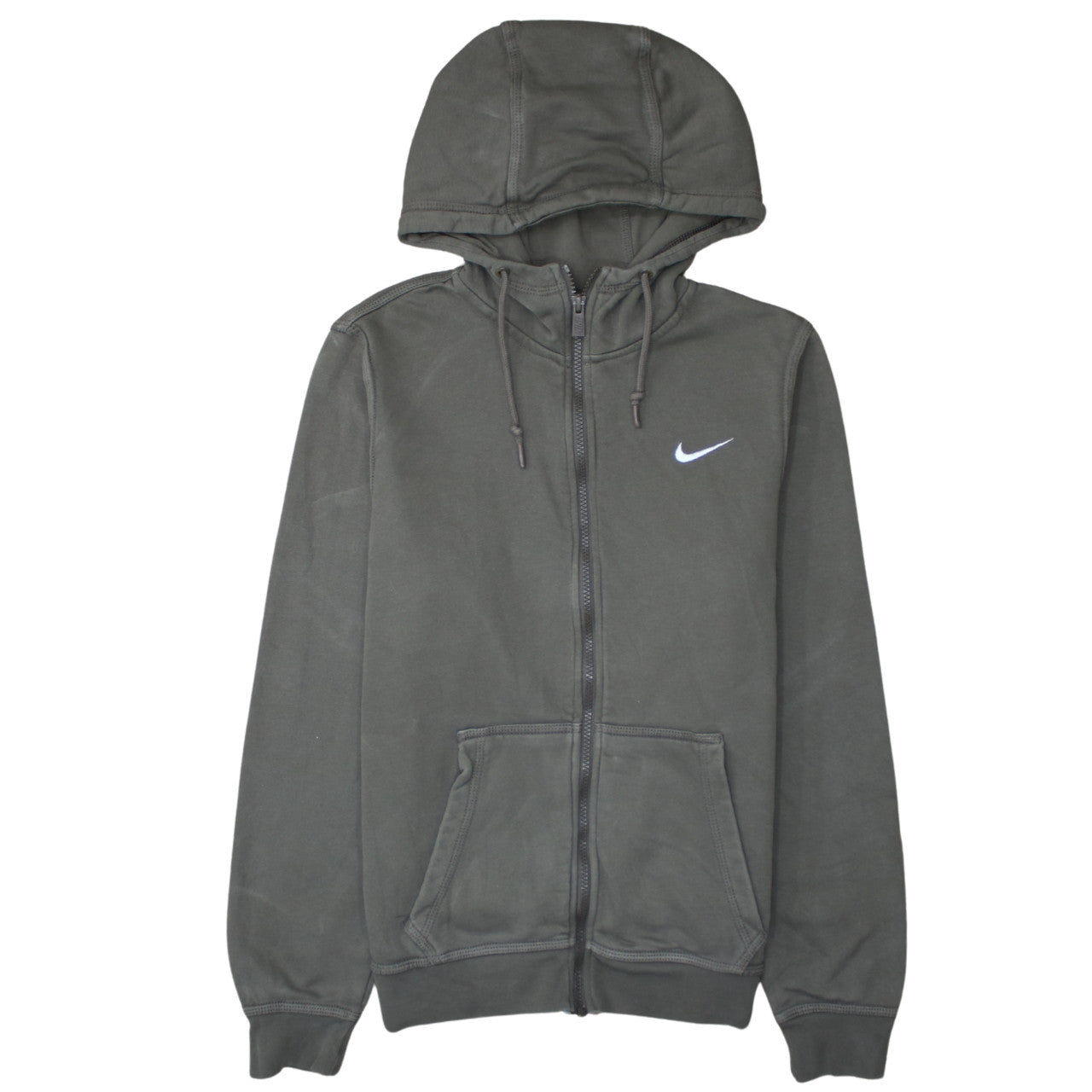 Nike Men's Green Full Zip Hoodie S Hooded Sweatshirt