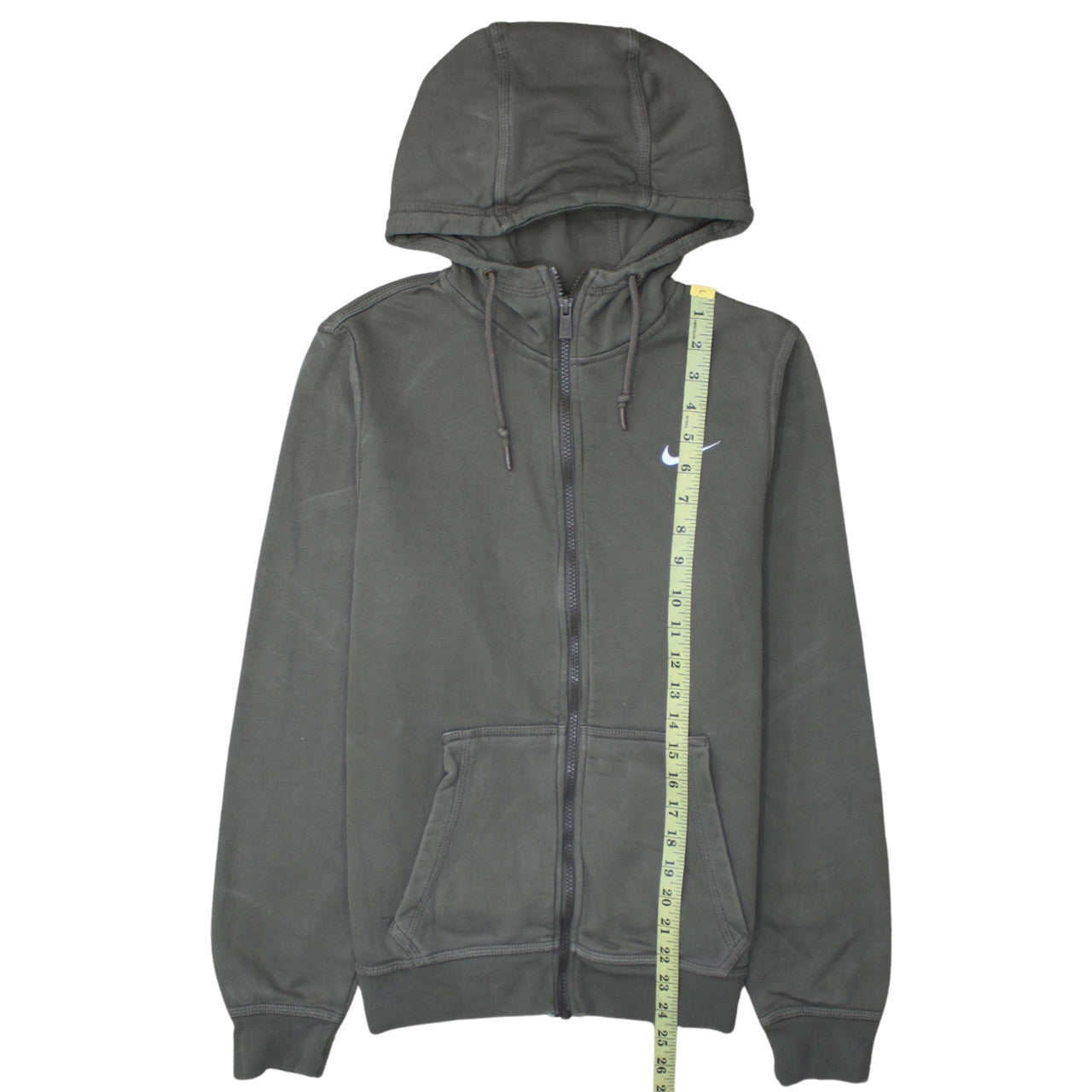 Nike Men's Green Full Zip Hoodie S Hooded Sweatshirt