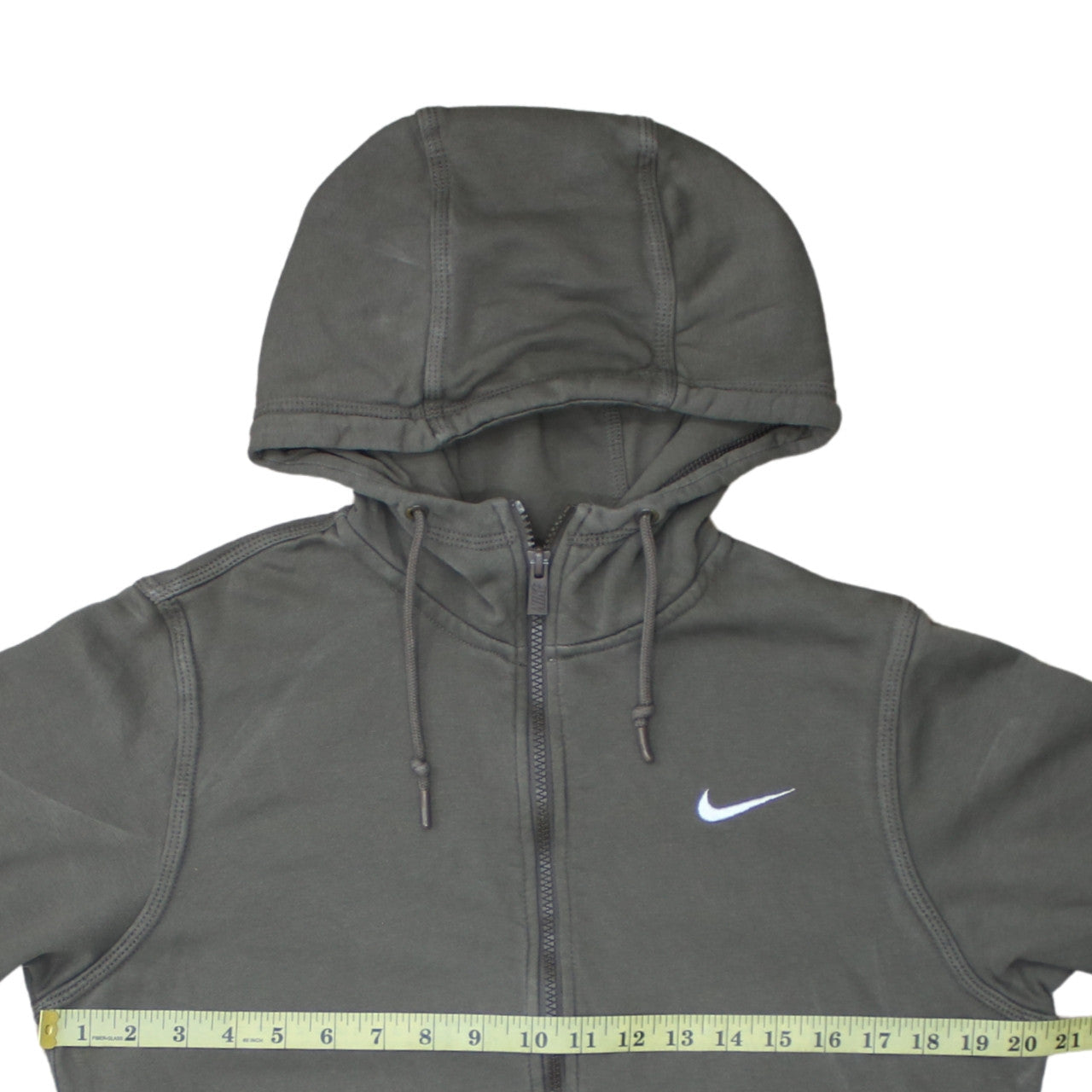 Nike Men's Green Full Zip Hoodie S Hooded Sweatshirt
