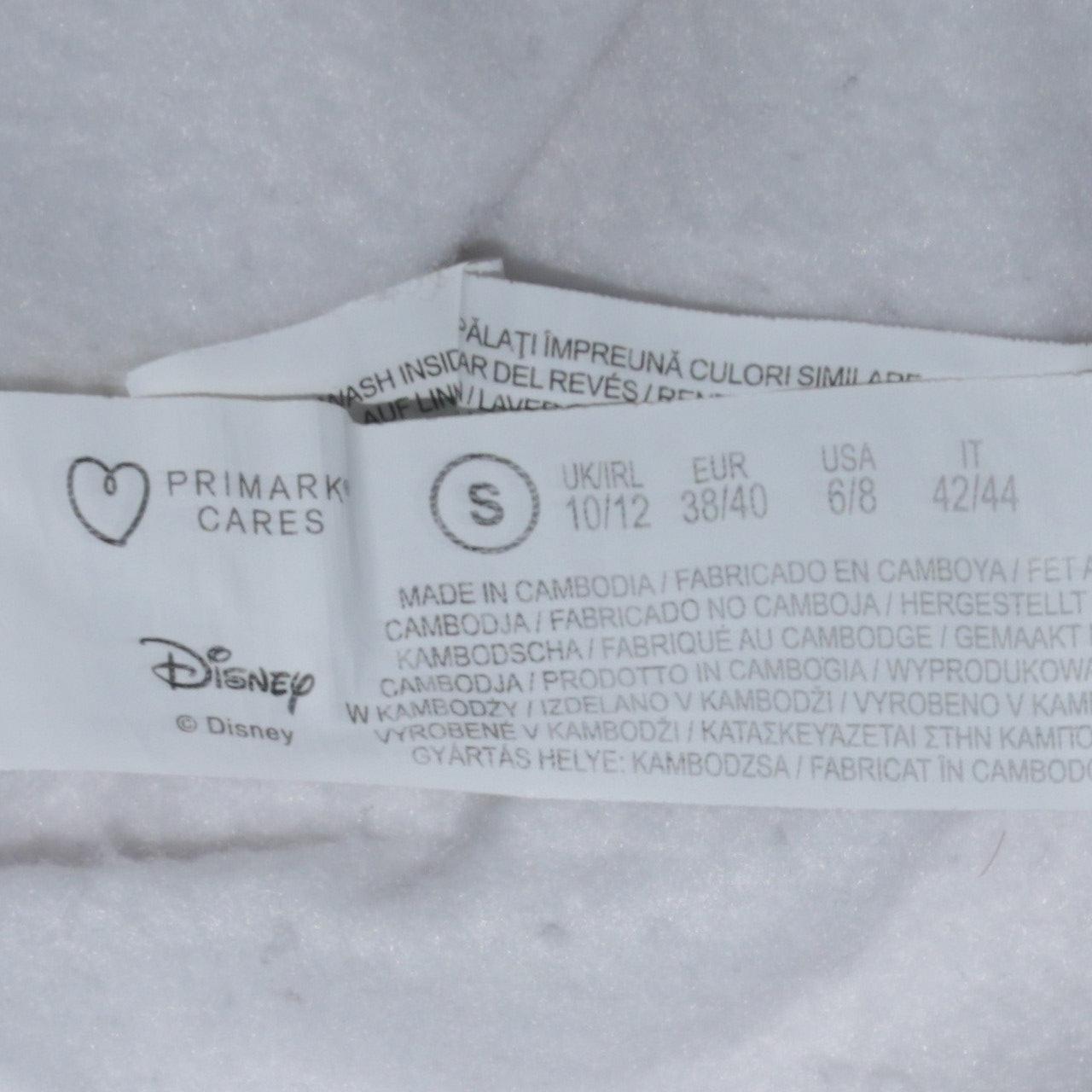 Disney Princess White Hoodie Small Women Once Upon a Time Primark