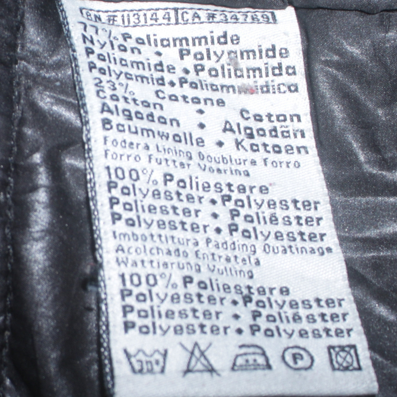 Robe Di Kappa Men's Black Medium Military Jacket Nylon Cotton