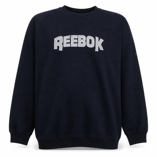 Reebok Men's Blue XL Pullover Sweatshirt Crew Neck Logo Vintage