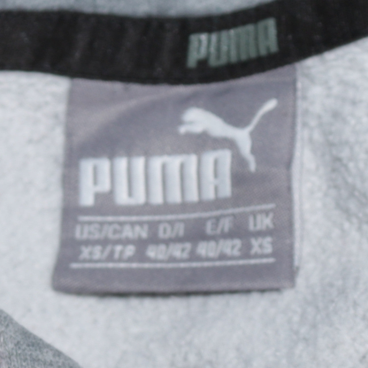 Puma Men's Grey XS Pullover Fleece Hoodie with Logo