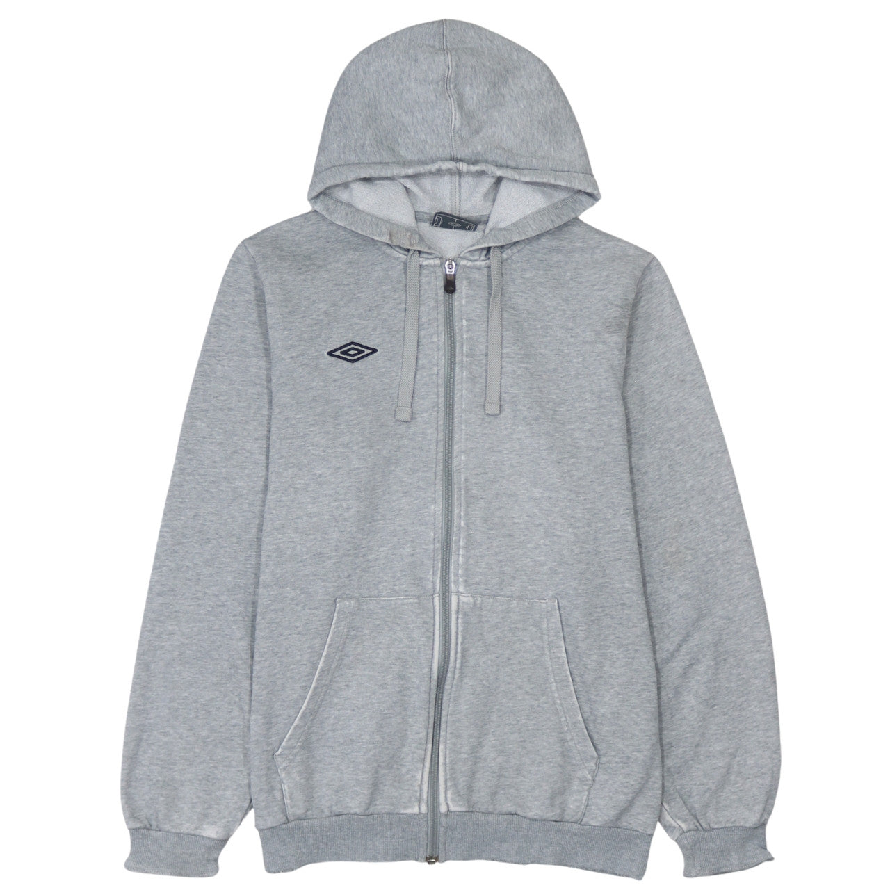 Umbro Men's Grey Full Zip Hoodie L Regular Fit Sportswear