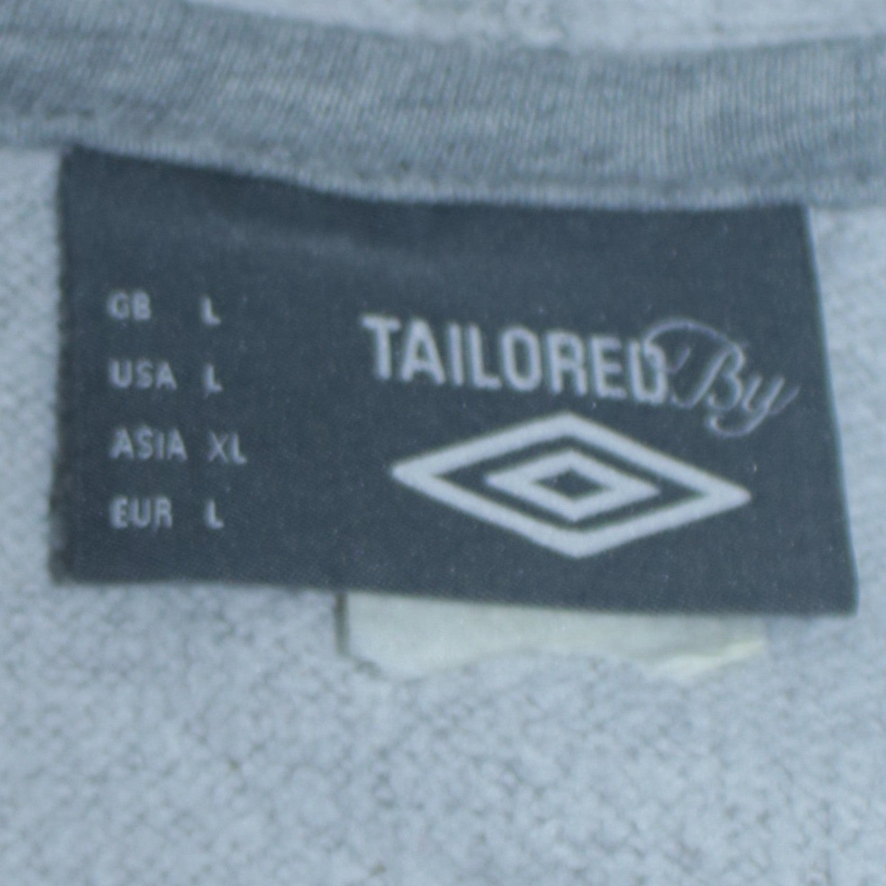 Umbro Men's Grey Full Zip Hoodie L Regular Fit Sportswear