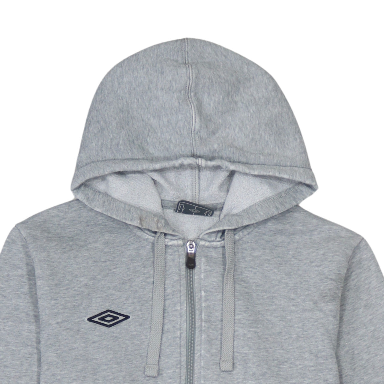 Umbro Men's Grey Full Zip Hoodie L Regular Fit Sportswear
