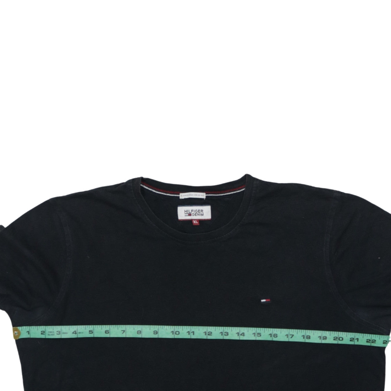 Tommy Hilfiger Denim Men's Black XL Cotton Crew Neck T-Shirt