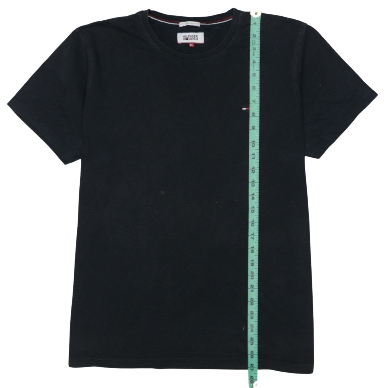 Tommy Hilfiger Denim Men's Black XL Cotton Crew Neck T-Shirt