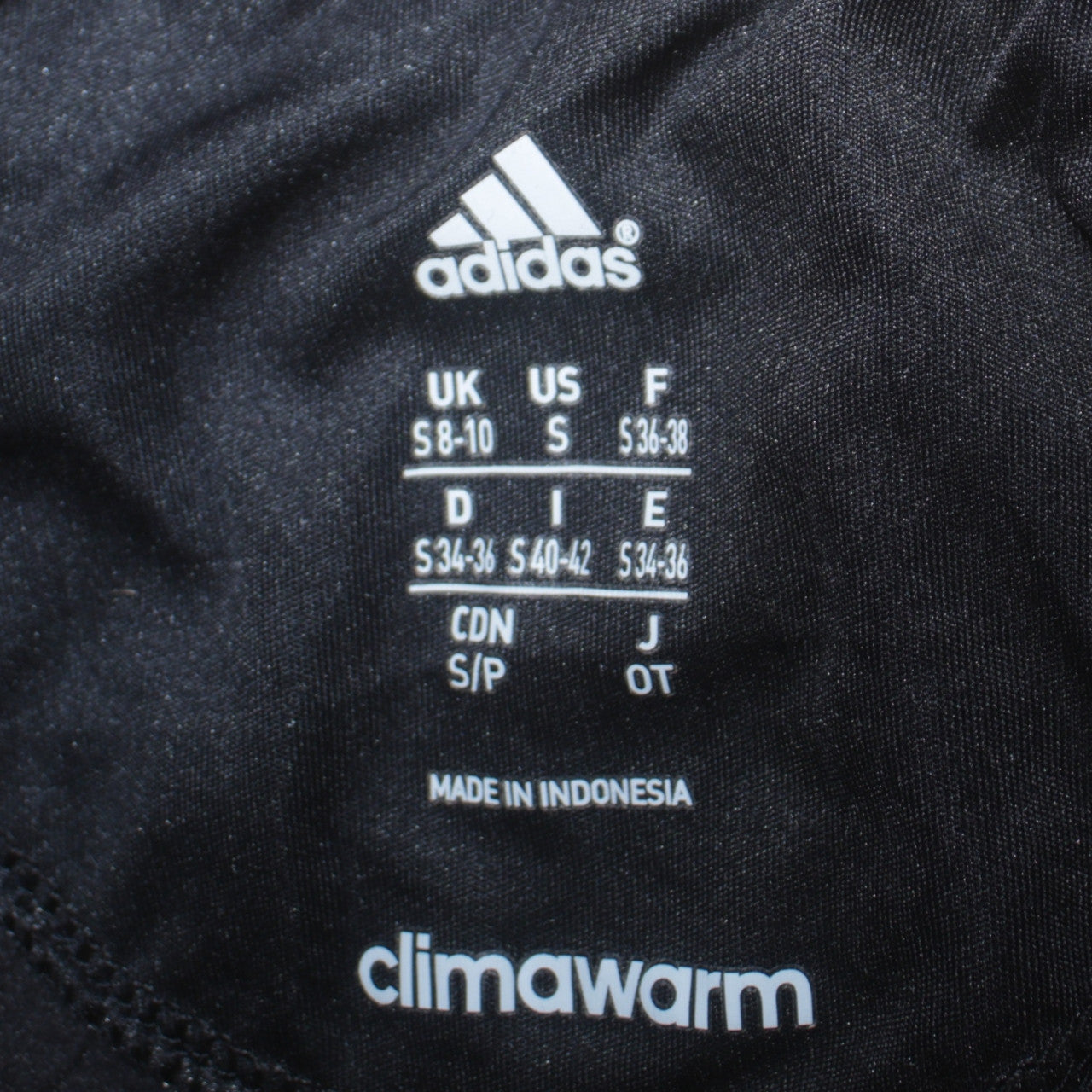Adidas Women Black 1/2 Zip ClimaWarm Running Sweatshirt UK 8-10
