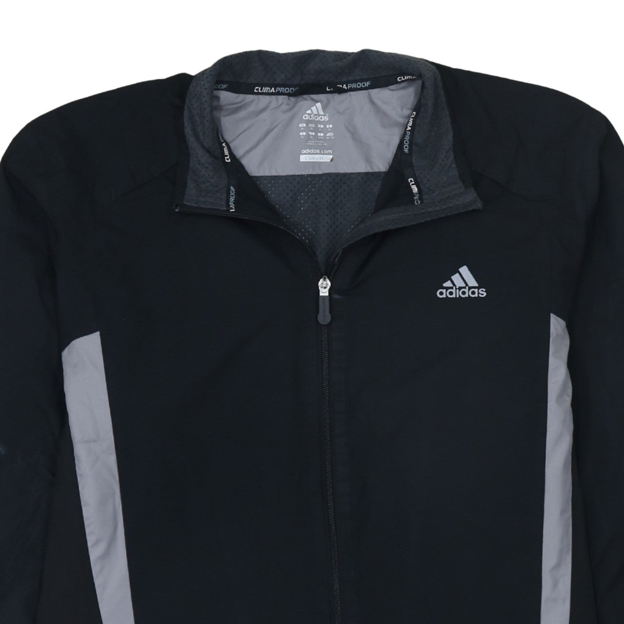 Adidas Mens Black XL ClimaProof Windbreaker Jacket