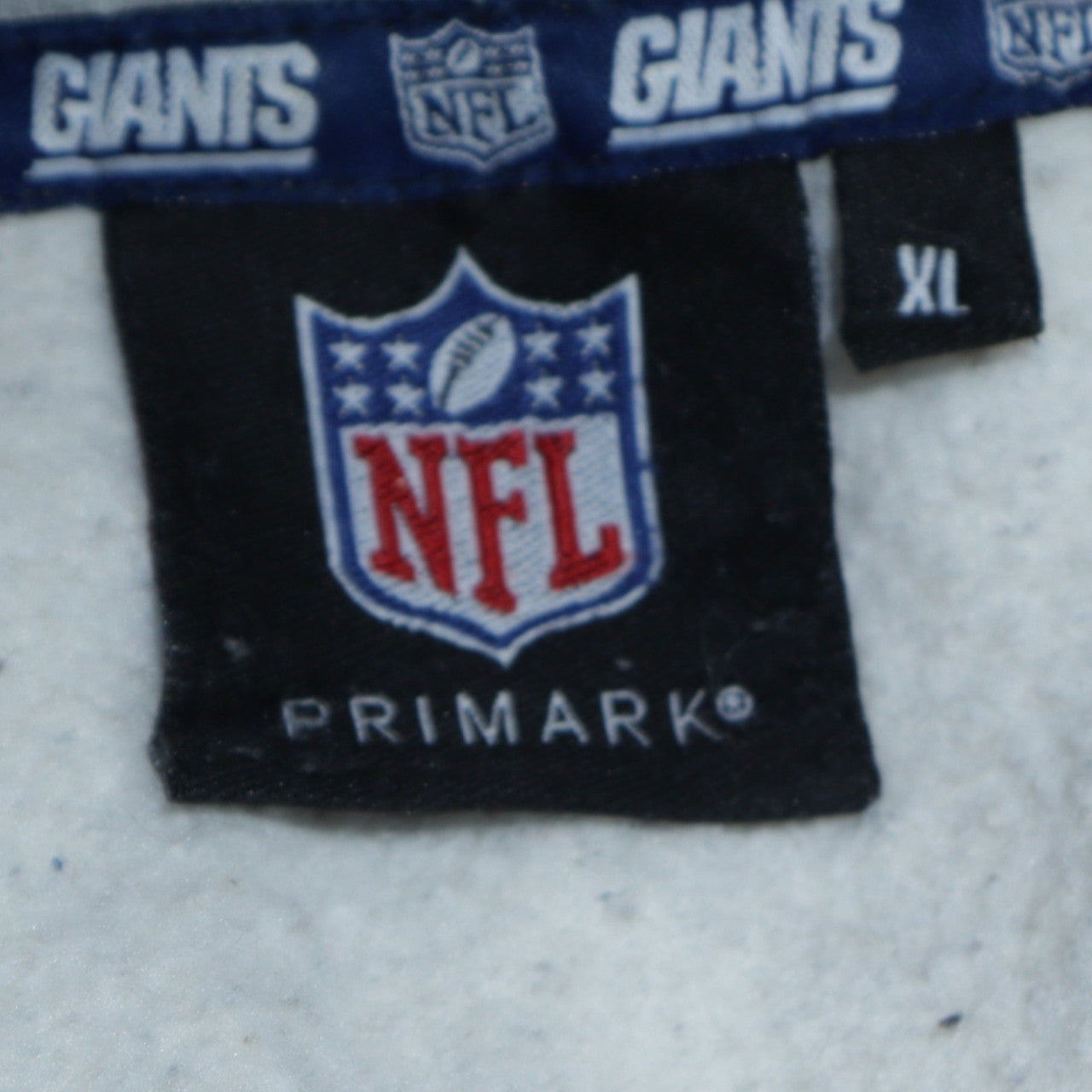 Primark NFL New York Giants Grey Hoodie Men's XL Pullover Fleece