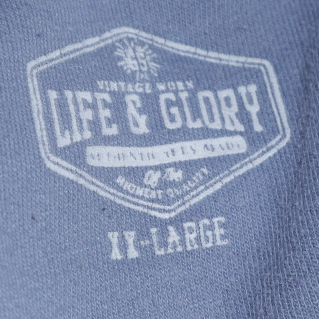 Life & Glory Women’s Blue Pullover Hoodie Size 2XL Hot Rod Graphic Print