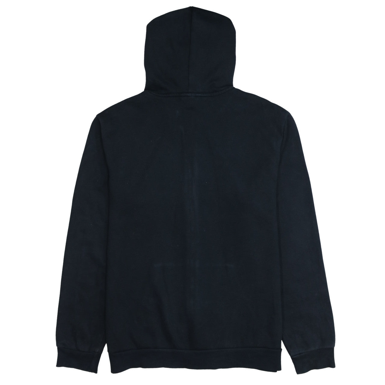 Puma Men's Black Full Zip Hoodie L Sports Logo Fleece