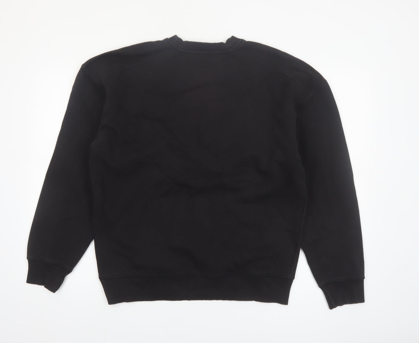 Topman Men's Black Logo Crew Neck Sweatshirt Size S Pullover