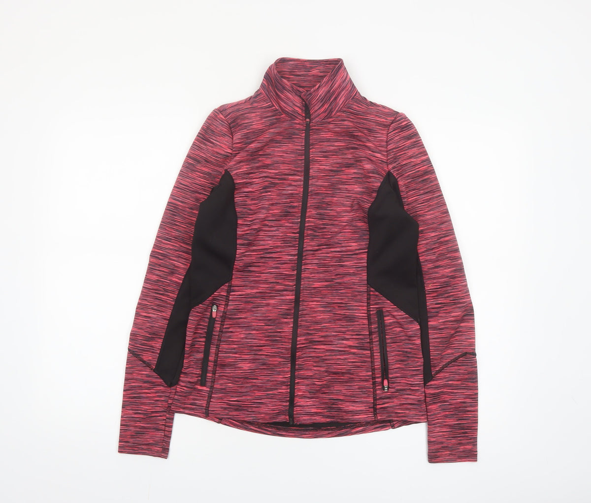 Dunnes Women’s Pink Track Jacket Size 8 Slim Fit Full Zip