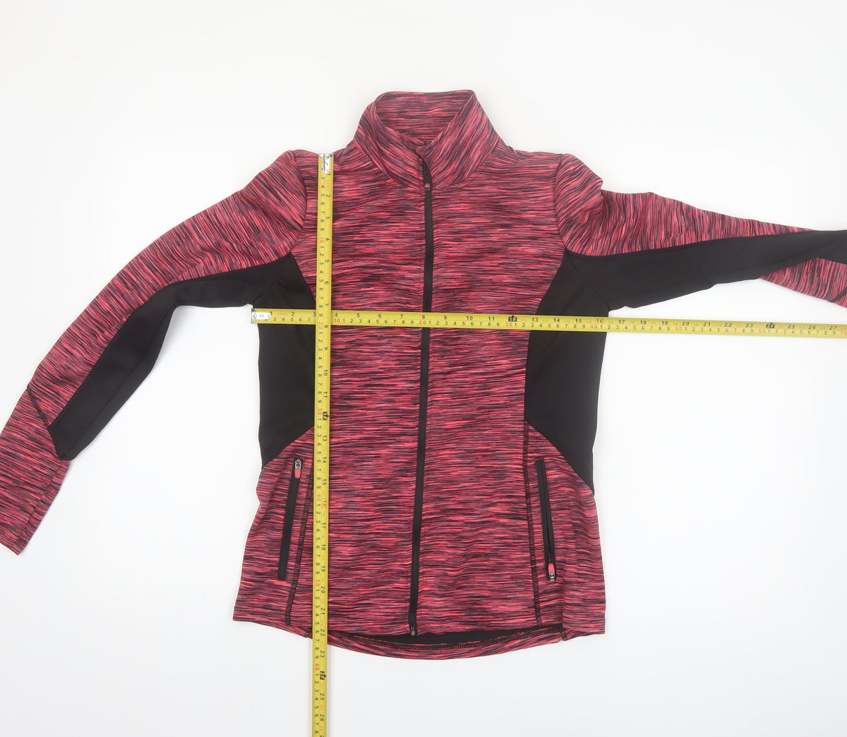 Dunnes Women’s Pink Track Jacket Size 8 Slim Fit Full Zip