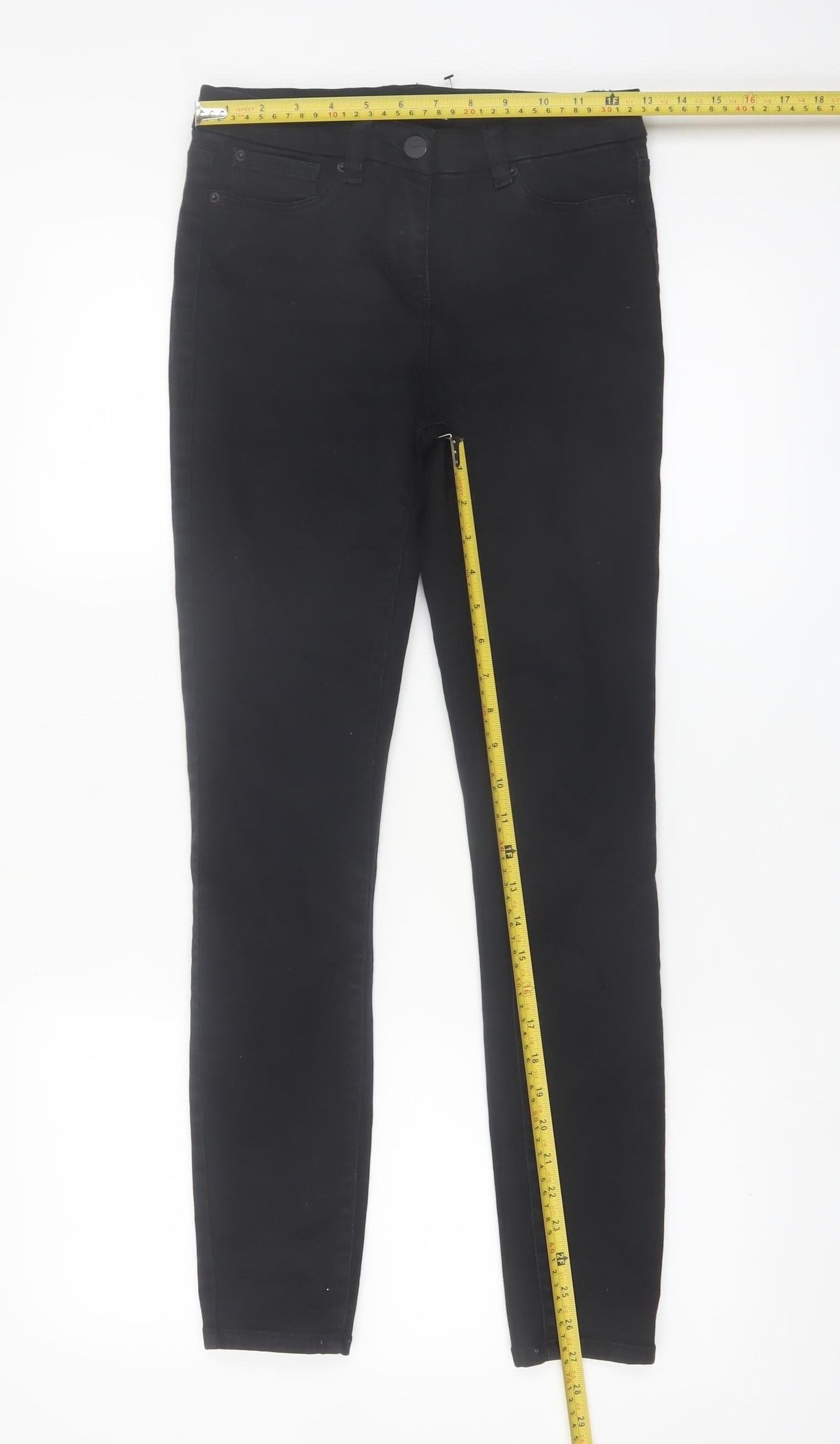 Next Women's Black Slim Jegging Jeans Size 8R Cotton Blend