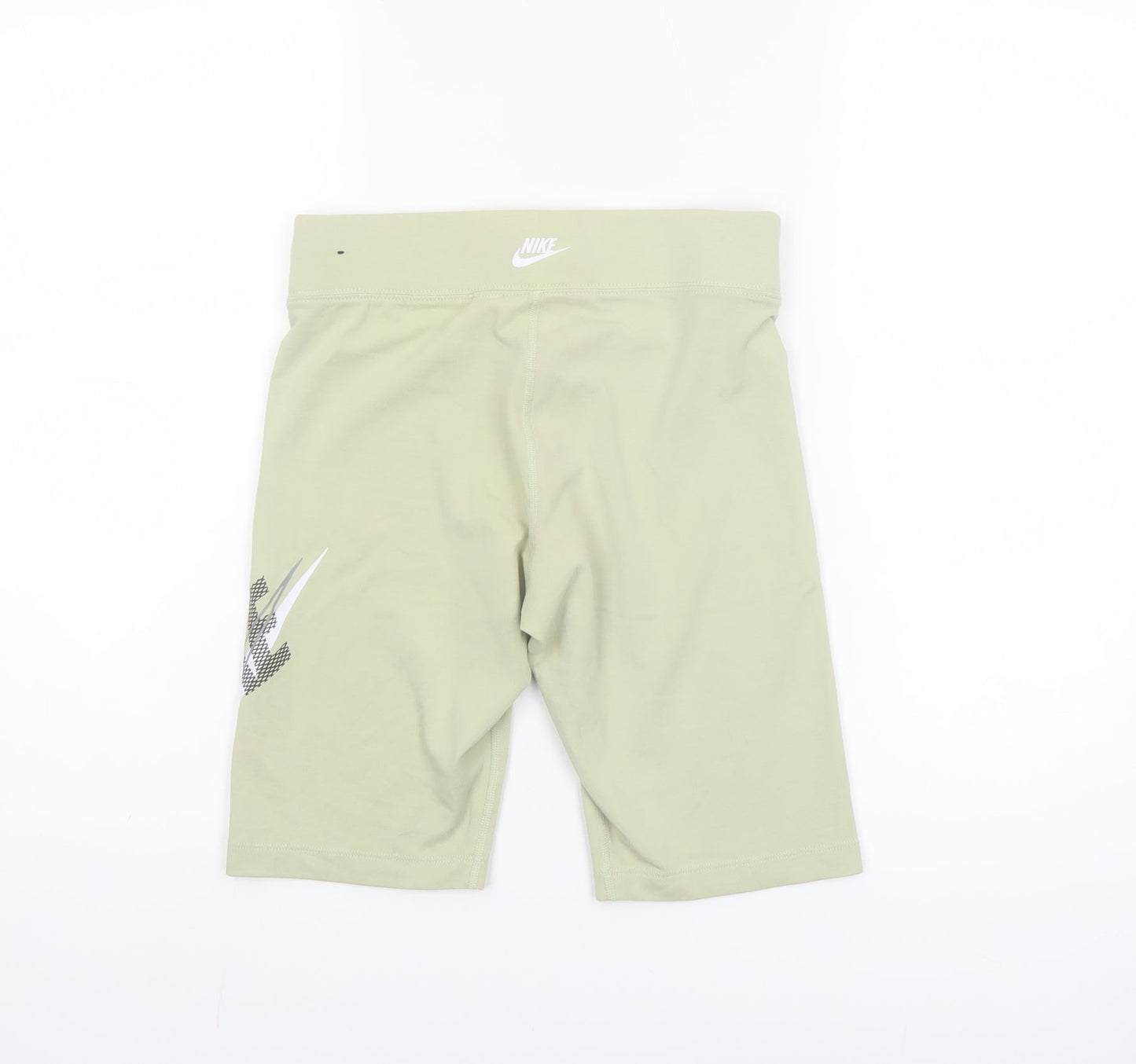 Nike Women’s Green Biker Shorts Small Tight Fit Cotton Blend