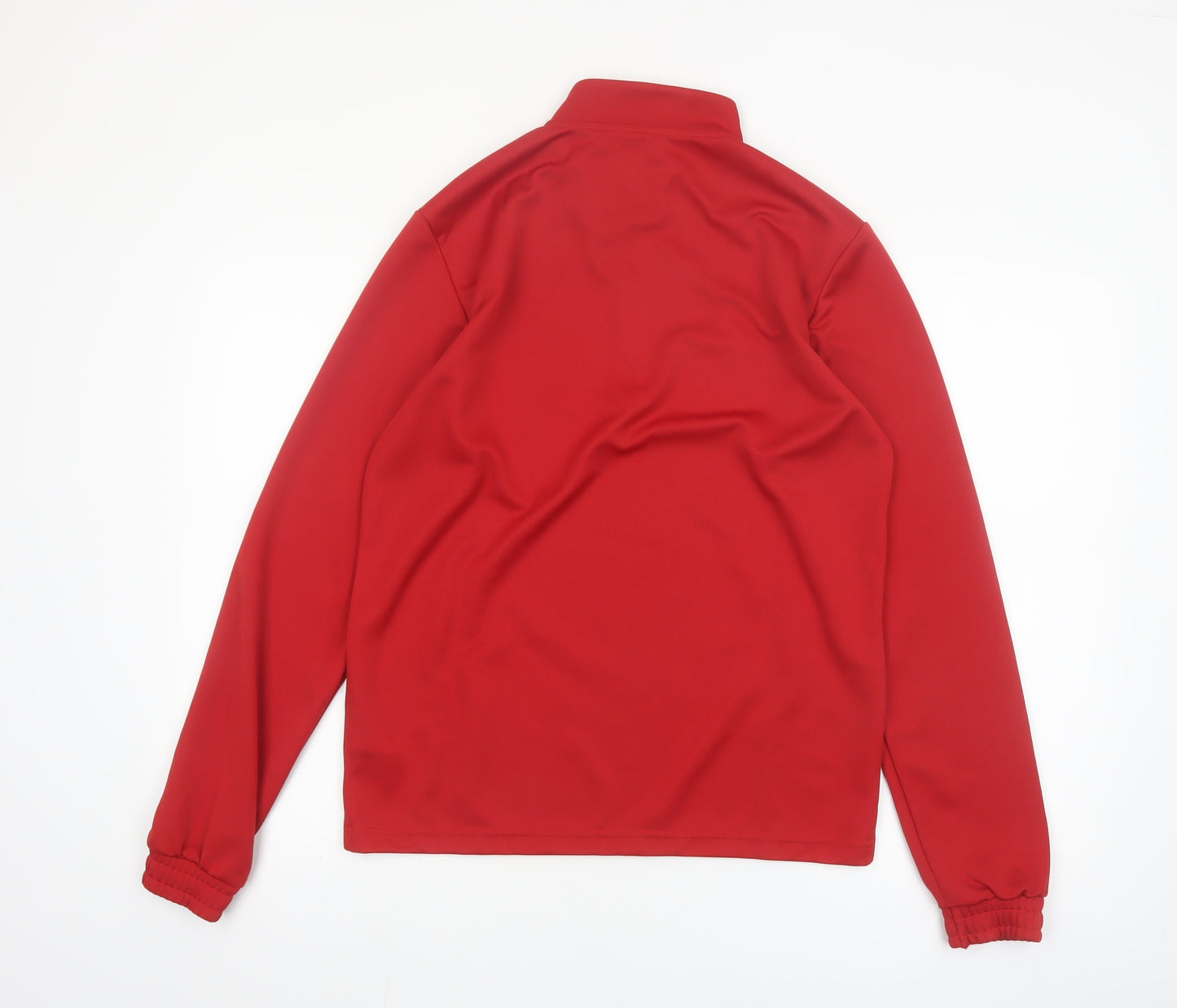 Adidas Men’s Red 1/4 Zip High Neck Sports Sweatshirt Size M