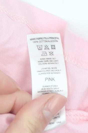 Savida Women's Pink Sleeveless Tunic Blouse Size S 100% Cotton