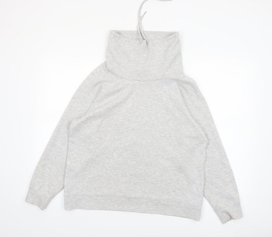 InWear Women Grey Long Sleeve Cowl Neck Pullover Sweatshirt M