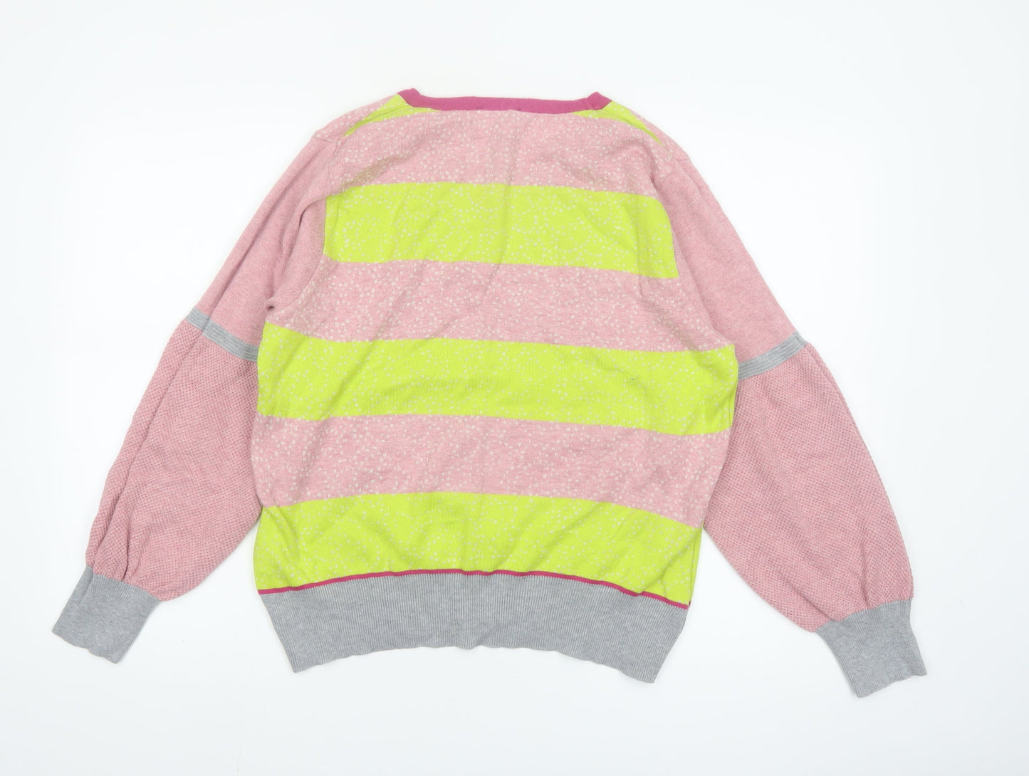 Lundgaard Women’s Multicoloured Striped Cotton Pullover Jumper L