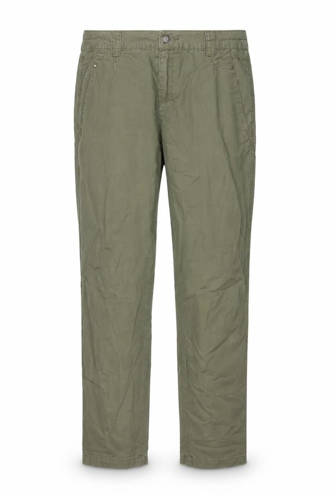 Vero Moda Women's Green Chino Trousers M 30 Straight Leg Cotton