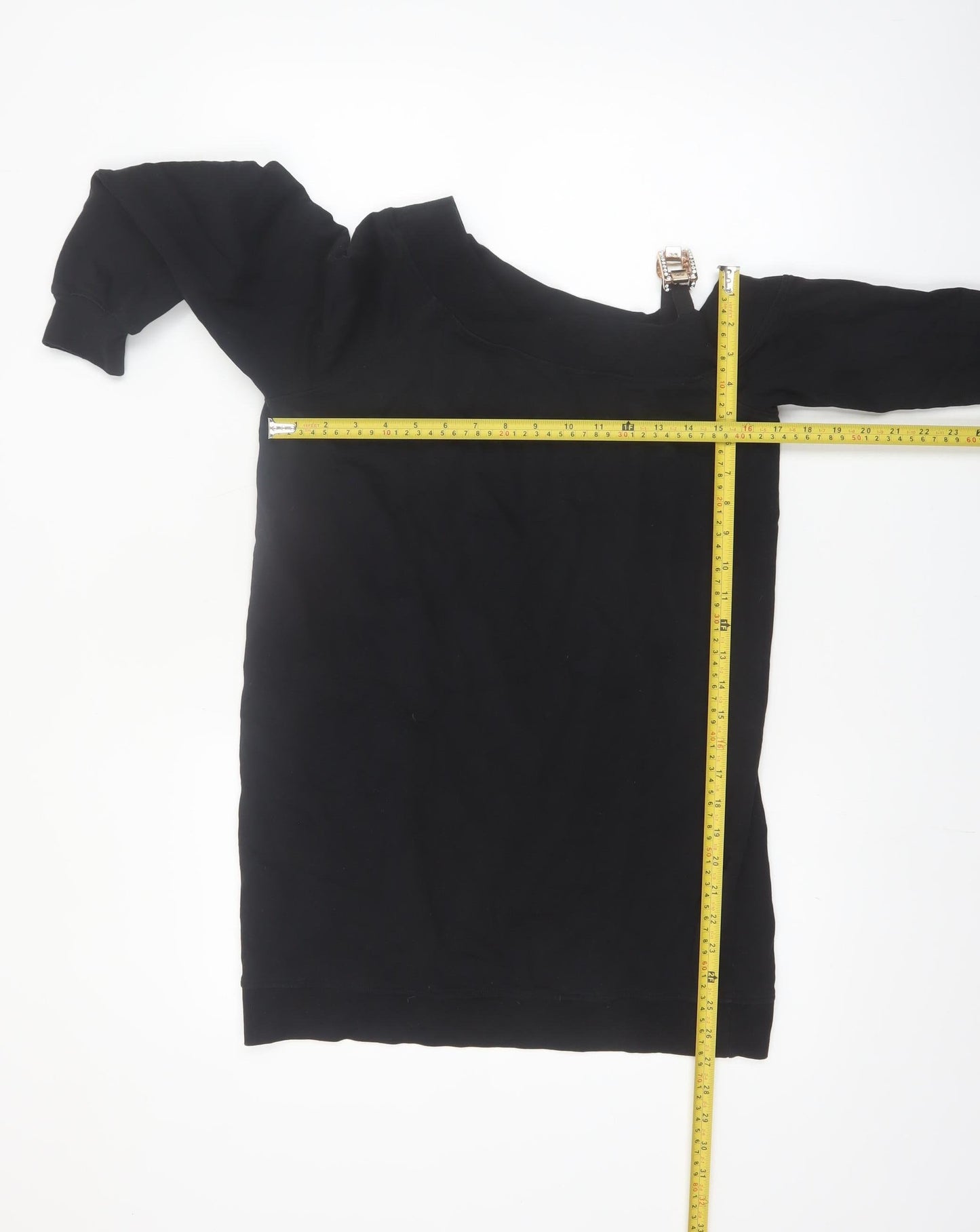 River Island Women’s Black Off Shoulder Long Sleeve Jersey Top XS